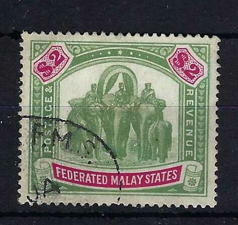 Image of Malaysia-Federated Malay States SG 24 FU British Commonwealth Stamp